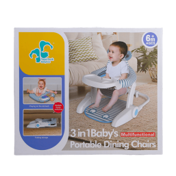 3 In 1 Baby Portable Dinning Chair - Blue